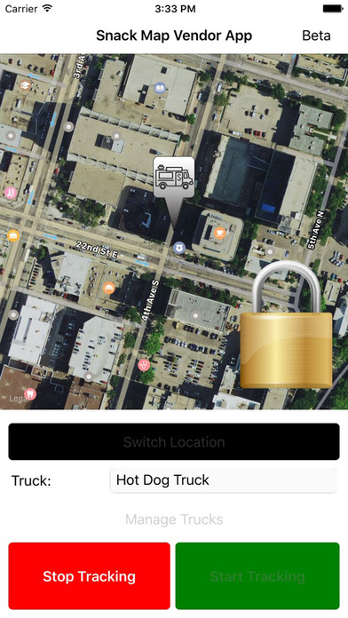 Snack Map Vendor App screenshot 2