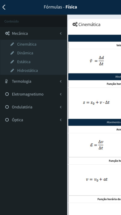 Fórmulas - Física screenshot 3