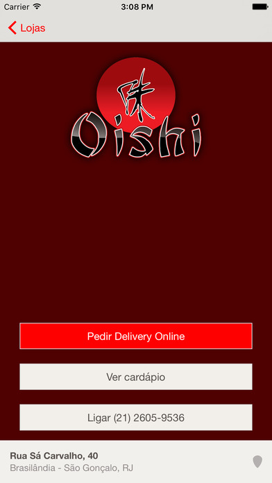 Oishi Restaurante Japonês screenshot 2