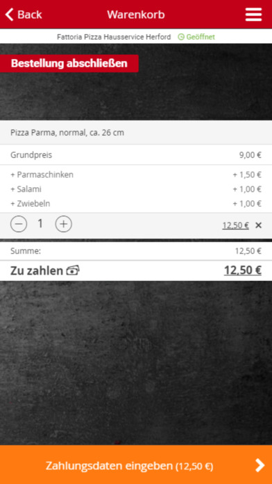 Fattoria Pizza Hausservice screenshot 2
