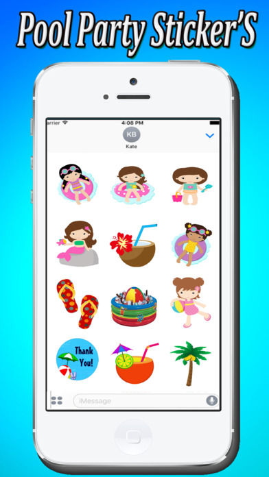 Summer Pool Party Stickers Pack screenshot 2