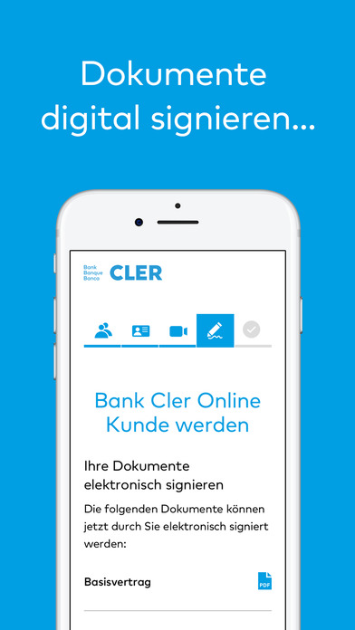 Bank Cler Kunde werden screenshot 4