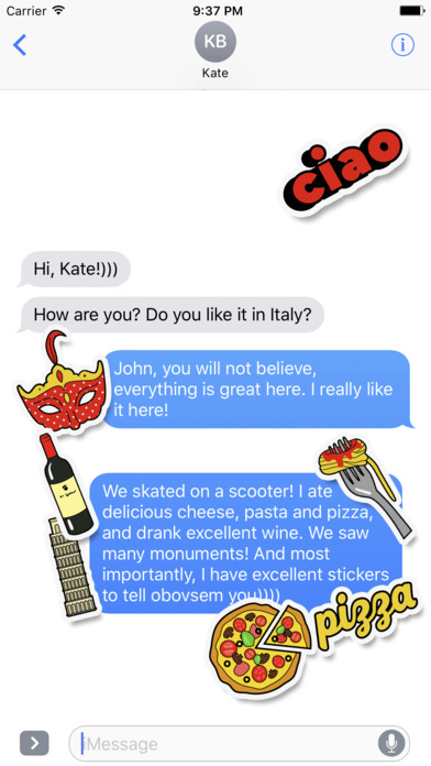 Italian Stickers screenshot 3