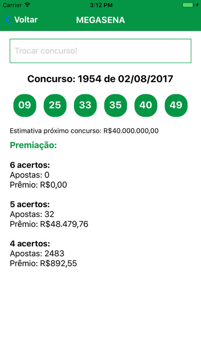 Loterias Brasileiras screenshot 3