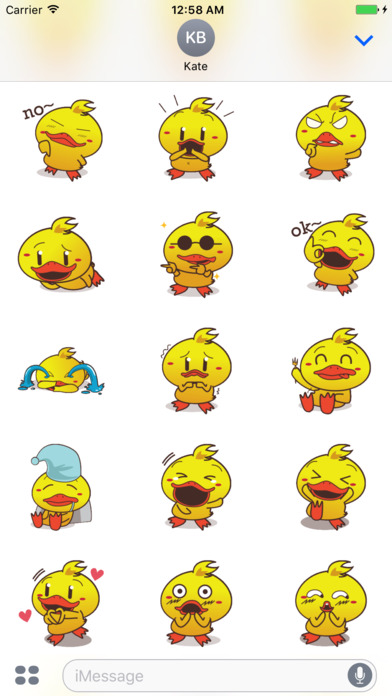 Duck Super Cute Stickers screenshot 3