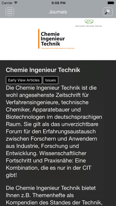 Chemie Ingenieur Technik screenshot 3