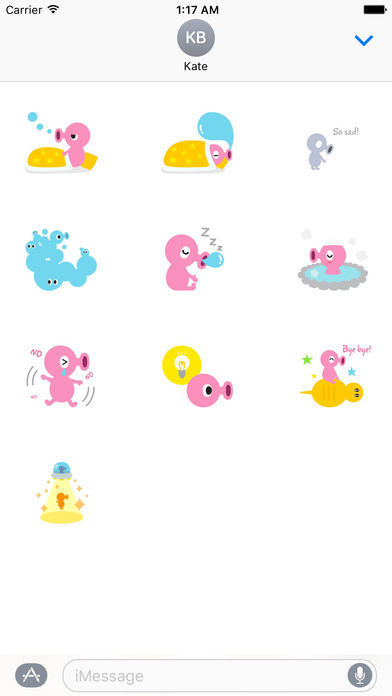 Cute Alien - AlienMoji Sticker screenshot 3