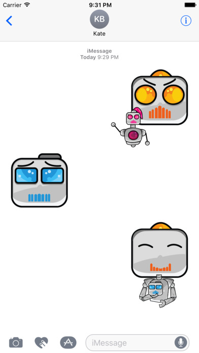 Robot Family Stickers screenshot 4
