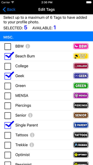 Tags - Dating Profile Enhancer screenshot 3
