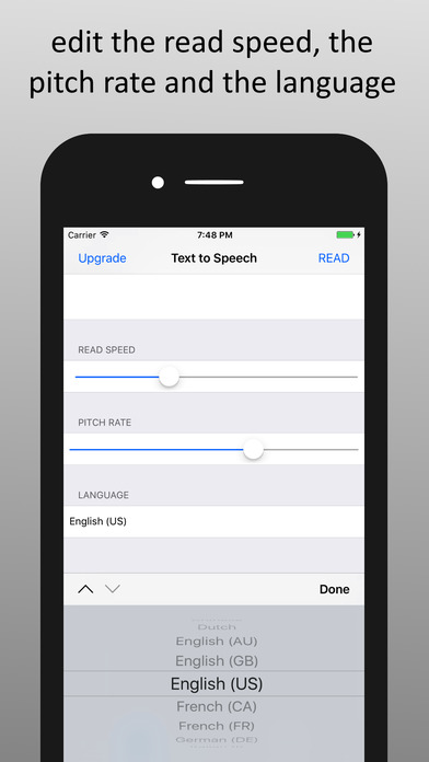 Synthesizer - convert text to speech and dictate screenshot 3