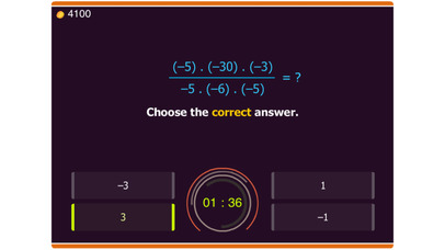Math Quiz - Integer Operations screenshot 3