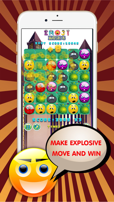 Emoji Blitz Connect Match 3 : Emoticon Line Puzzle screenshot 3