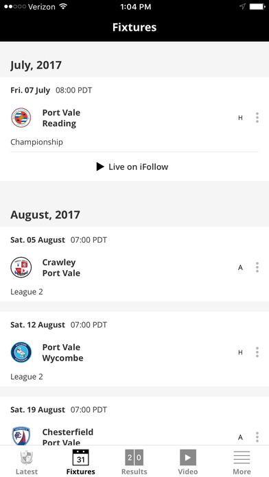Port Vale Official App screenshot 2