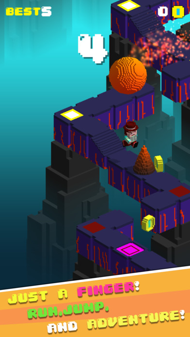 Temple Escape: Runner & Racing Pixel screenshot 2