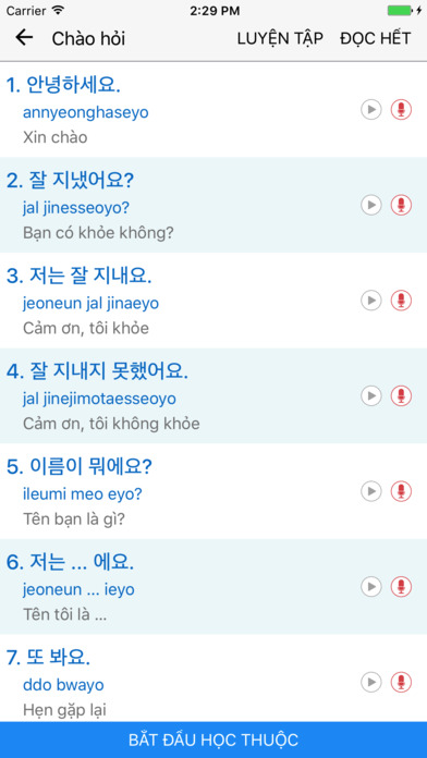 Tiếng Hàn Giao Tiếp screenshot 2