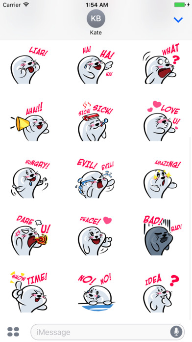 Seal Animal Animated Stickers screenshot 3