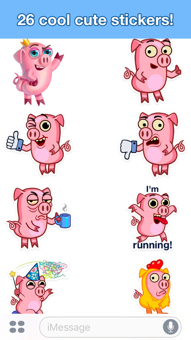 Pig Willie - Cute stickers screenshot 2