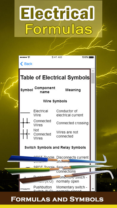 Electrical Calculator with Formulas and Symbols screenshot 3