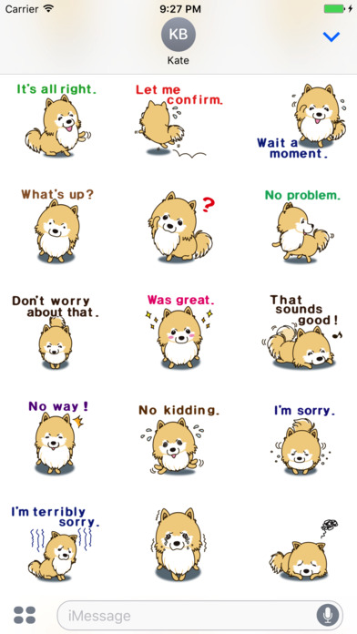Pomeranian Dog Stickers screenshot 4