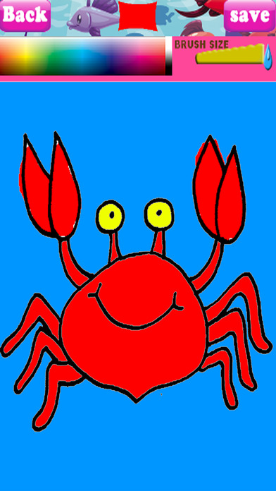 Ocean Animal Book Coloring Rad Crabs Pages screenshot 3