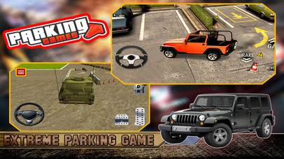 3D Military Jeep Parking Simulator Game screenshot 4