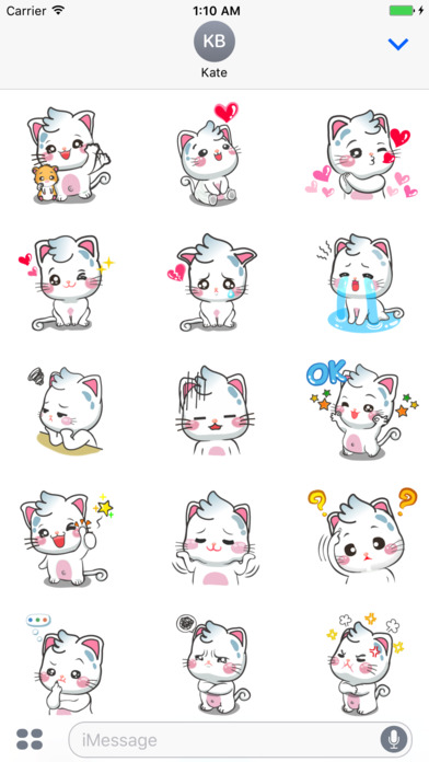 Cat Super Cute Stickers screenshot 2