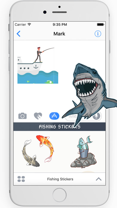 Fishing Stickers fisherman Emojis screenshot 2