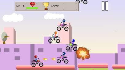 Flying Bike Race screenshot 2