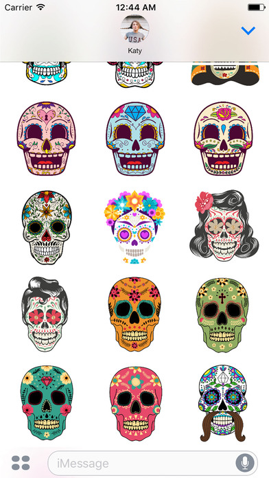 Dias de los Muertos - Colorful Sugar Skulls screenshot 2