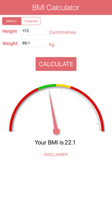 Body Mass Indicator Calculator screenshot 3