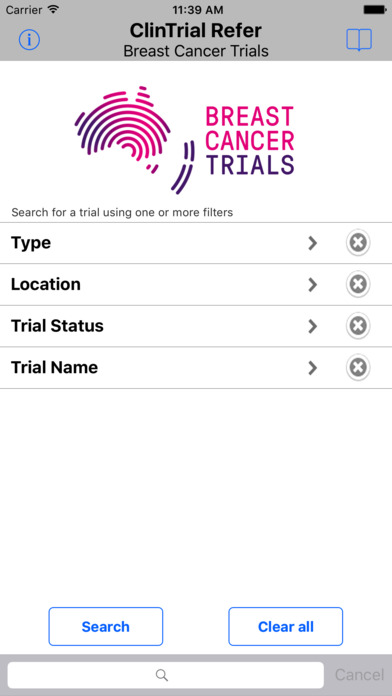 ClinTrial Refer Breast Cancer screenshot 2