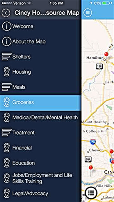 Cincy Homeless Resource Map screenshot 2