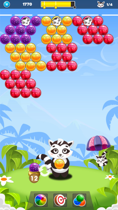 Raccoon Help - Bubble Shooter Game screenshot 2