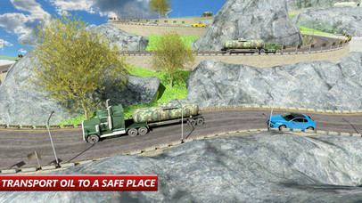 Army Oil Tanker Driving Simulator Games screenshot 2