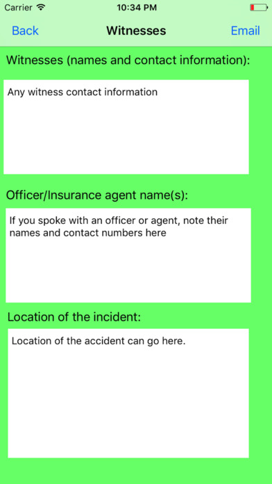Collect Accident Information screenshot 4