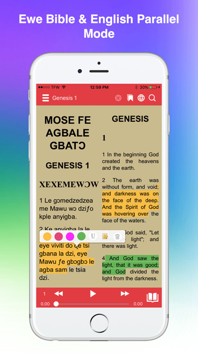 Ewe Bible screenshot 2