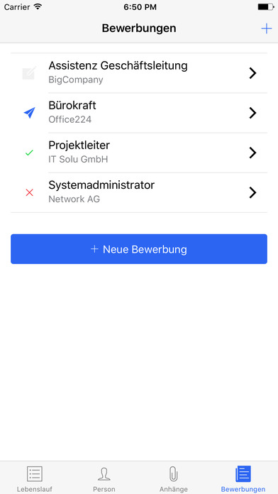 Bewerben App screenshot 4