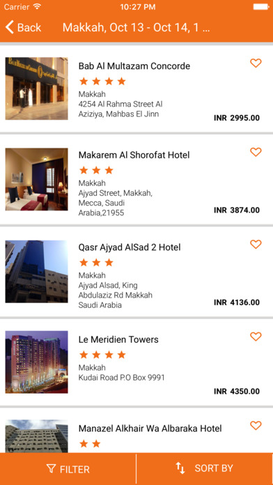 Orange Travel Booking screenshot 3