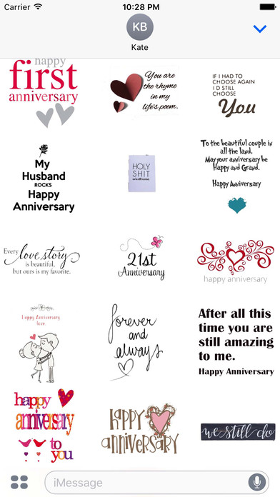 Happy Anniversary Love Sticker Pack screenshot 3
