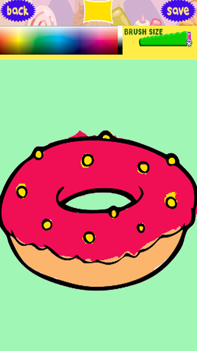 Sweet Drawing Book Donut Jam Coloring Page screenshot 3