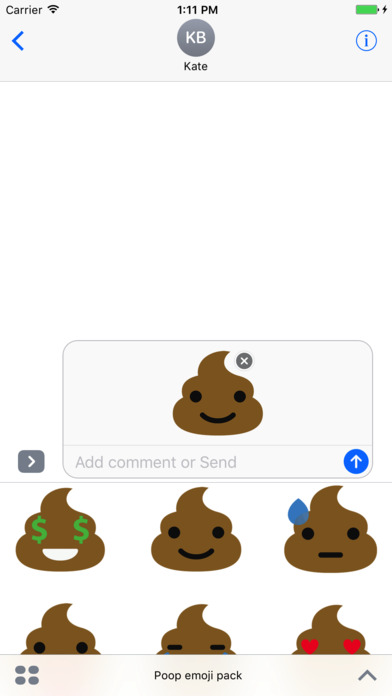 Poop emoji stickers for phone screenshot 4