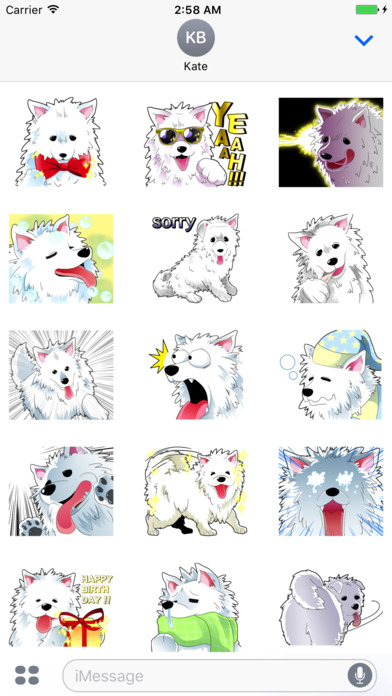 Samoyed The Dog Stickers screenshot 2