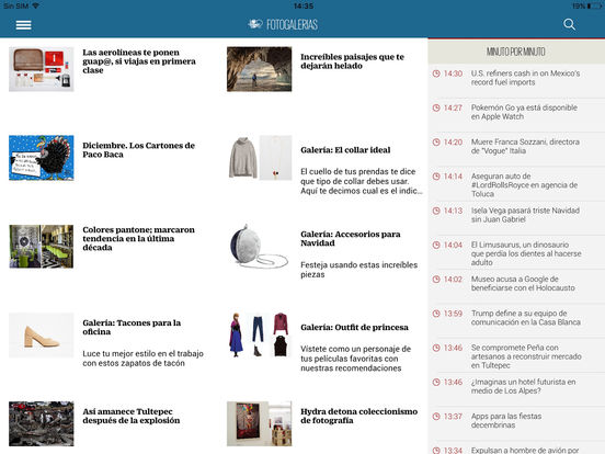 Captura de pantalla del iPad 3
