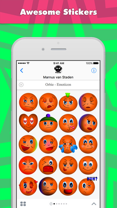Orbie - Emoticon stickers by Poedil screenshot 2