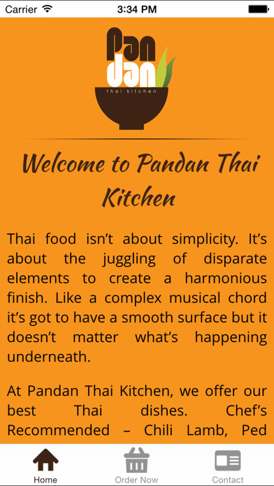 Pandan thai kitchen screenshot 2