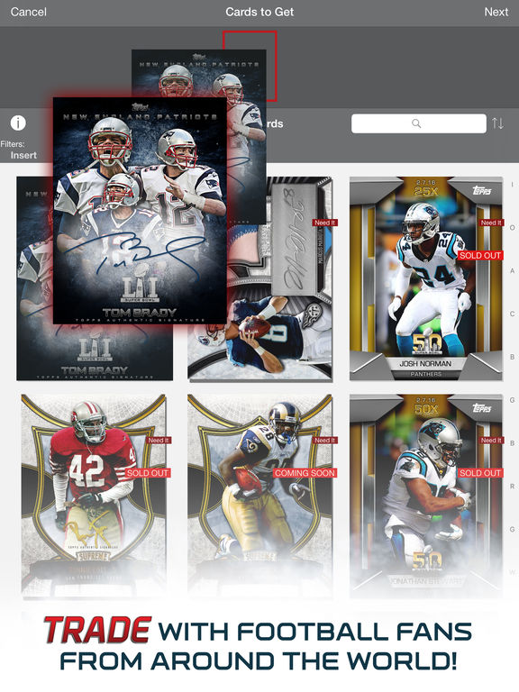 App Shopper: NFL HUDDLE: Football Card Trader (Sports)