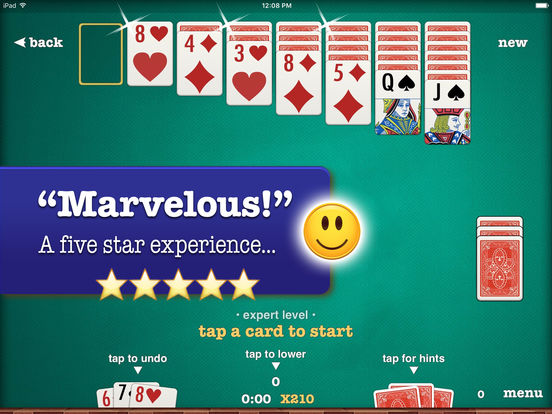 Solitaire ▻ Spiderette +screeshot 1