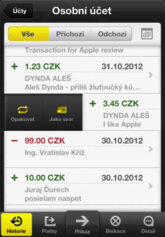 Raiffeisenbank CZ - Mobilní eKonto Finance Mobilní Ekonto