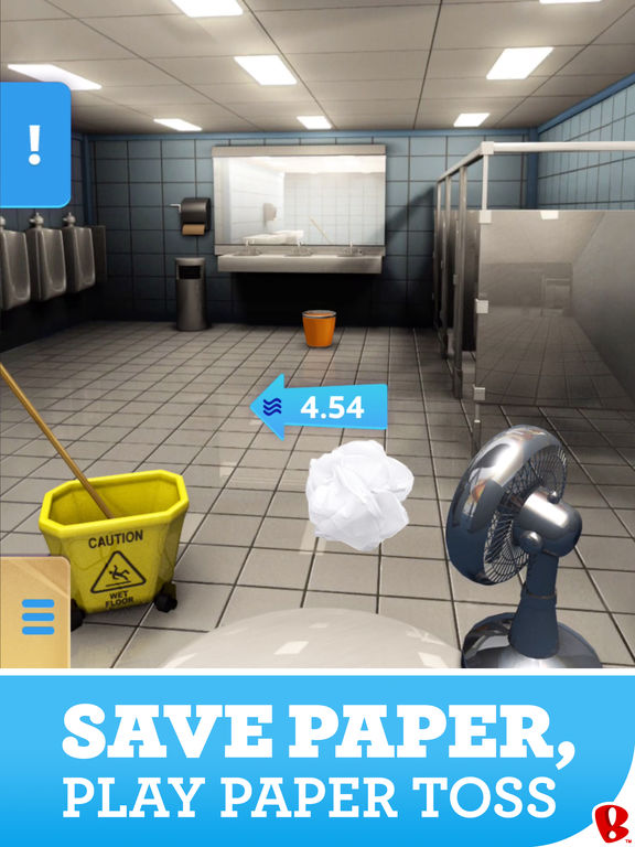 Screenshots of Paper Toss for iPad