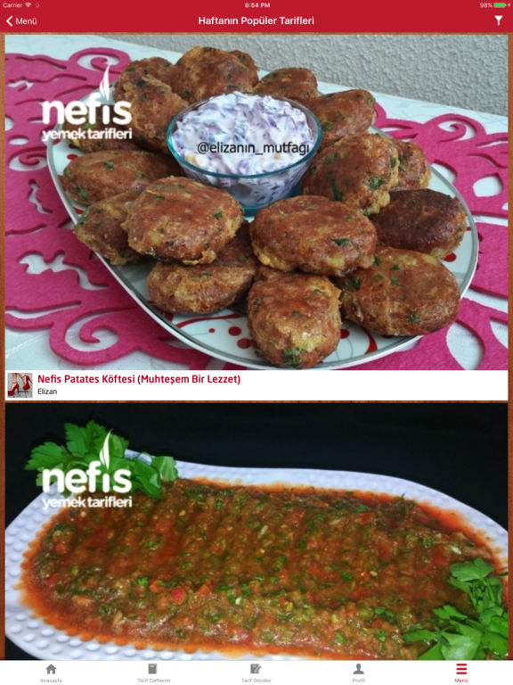 Nefis Yemek Tarifleri Apprecs